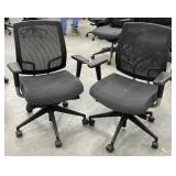 2 - Rolling Office Arm Chairs
