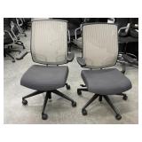 2 - Rolling Office Arm Chairs