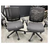 2 - Rolling Office Arm Chairs