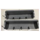 2 - 19" Coat Racks