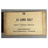 50ct Western .32 Long Colt Primed Brass