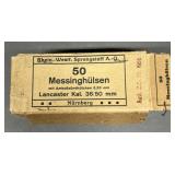50ct German .36 Cal Brass Shell Casings