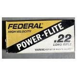 500 rnds Federal Power-Flite .22LR Ammo