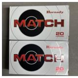 40 rnds Hornady 6mm Creedmoor Match Ammo
