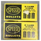 200ct Speer .38 Cal 148 gr HB WC Bullets