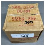 300ct 9mm 122 gr RN Bullets