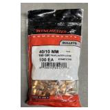 100ct Winchester .40/10mm Cal 165 gr Bullets