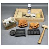 Lead Ingot Molds, Bullet Lube, Hammer & More