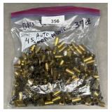 317ct Once Fired .45 Auto Brass