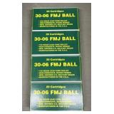 80 rnds US Mfg .30-06 Ammo