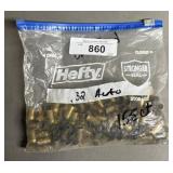 155ct Once Fired .32 Auto Brass