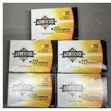 100 rnds Armscor .223 Rem Ammo