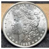 1880 Morgan Silver Dollar, BU