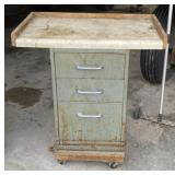3 Drawer Rolling Shop Cabinet