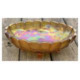 Carnival Glass Console Bowl