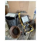 Propane Heater, Mop Bucket, Shop Light