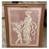 Framed Crochet Work