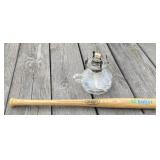 Oil Lamp & Louisville Slugger Mini Bat