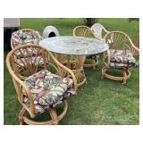 Glass Top Dinette Table & Chairs