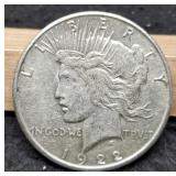 1922-S Peace Dollar XF