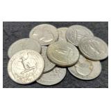 (10) Silver W. Quarters