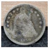 1859-O Half Dime w/ Punch Dent