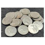 Lot w/ 20 Canada Mixed Date Dimes, No Silver