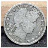 1906 Barber Half Dollar