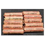 (10) Rolls S Mint Wheat Cents