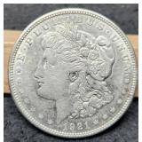 1921-D Morgan Dollar XF