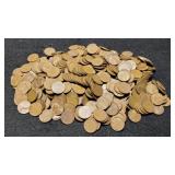 (5) Hundred Wheat Cents Sold By The Hundred