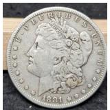 1881-S Morgan Dollar VF