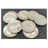 (10) Silver W. Quarters