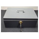 4"x7"x11" Lock Box w/ Key That Had Coins In It