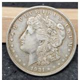 1921-D Morgan Dollar XF