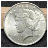 1924 Peace Dollar BU