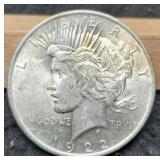 1922 Peace Dollar AU
