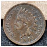 1901 Indian Head Cent XF