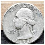 1939 W. Quarter Choice AU+