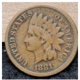 1881 Indian Head Cent