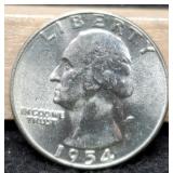 1954 W. Quarter Gem BU