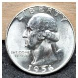 1956 W. Quarter Gem BU