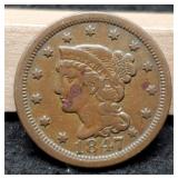1847 Large Cent