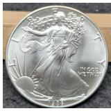 1986 Silver Eagle BU 1st Year