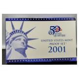 2001 10 Coin Proof Set