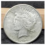 1922-S Peace Dollar AU