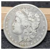 1884 Morgan Dollar VF
