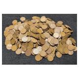(5) Hundred Wheat Cents Sold By The Hundred