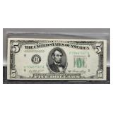 1950A $5 FR Note AU