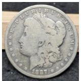 1887-O Morgan Dollar VF